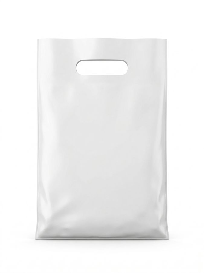 Die-cut handle carrier bag
