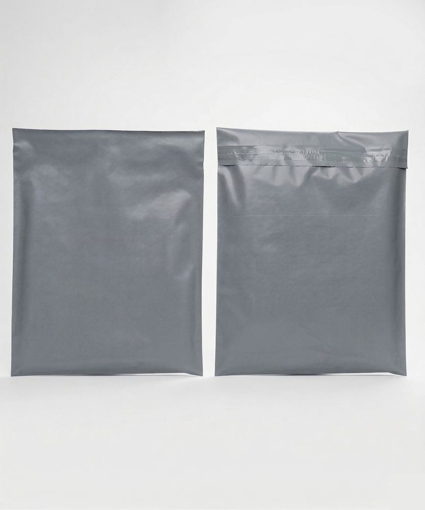 Grey coex mailing bags with self-seal strip