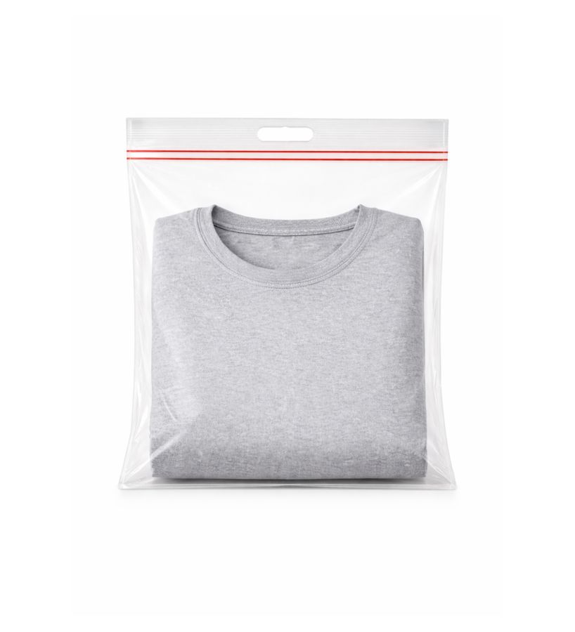 Frosted grip seal bag with carry handle